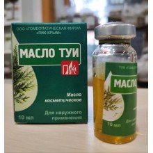 Масло туи гомеопатическое ПиК Крым