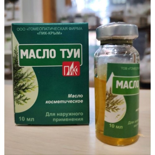 Масло туи гомеопатическое ПиК Крым